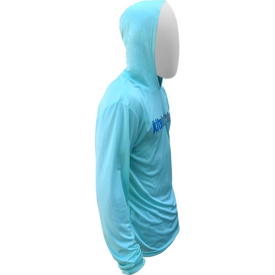 Kiteboarding.com Hooded Long Sleeve Water Jersey - Mint - 40% Off