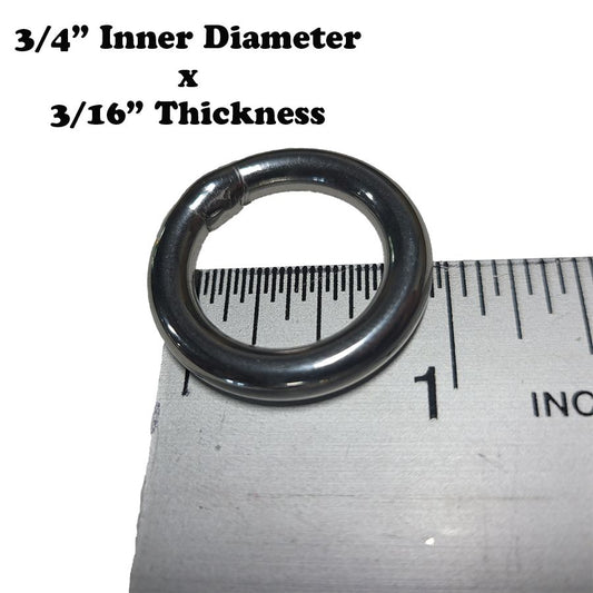 Stainless Steel Ring - Medium 3/4" Ring