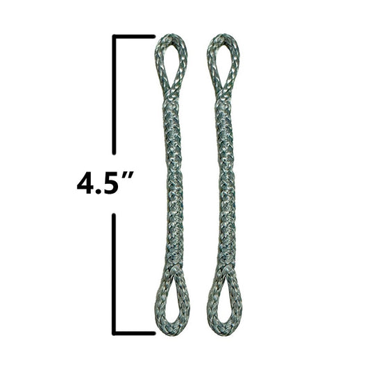 Slingshot Pigtail Loop-loop, 4.5 Inches, Grey (set Of 2)