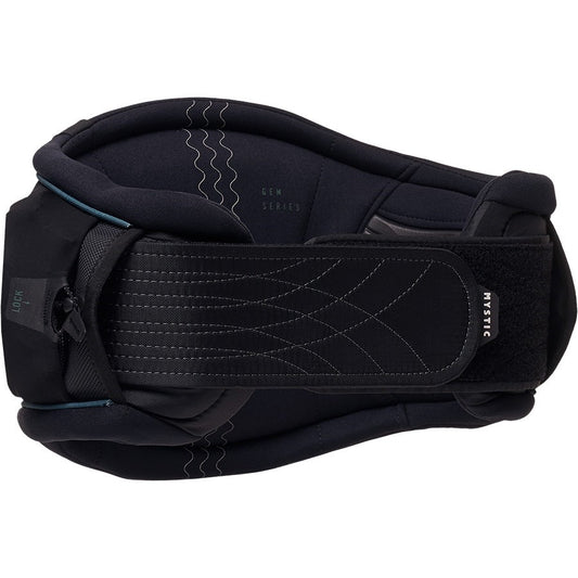  2023 Mystic Gem BK Womens Kiteboarding Waist Harness - Black/Glitter - 20% Off