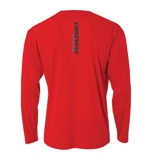  Crazyfly Long Sleeve Water Jersey - Red