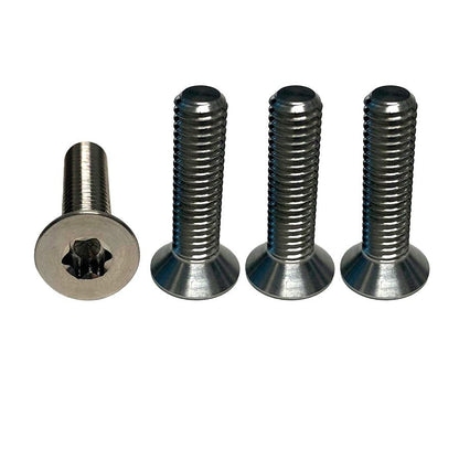  Foilite - M6 Titanium Hydrofoil Hardware Set - 4 Track Nuts And 4 M6 Screws