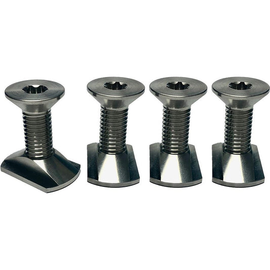  Foilite - M8 Titanium Hydrofoil Hardware Set - 4 Track Nuts And 4 M8 Screws