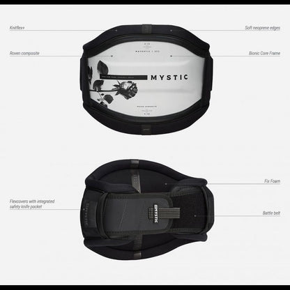  Mystic Majestic Kiteboarding Waist Harness - Black - 30% Off