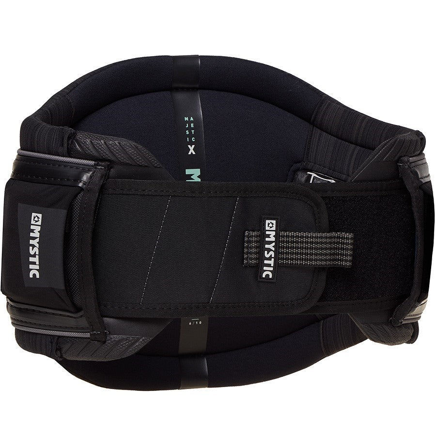  Mystic Majestic X Kiteboarding Waist Harness - Black / Green - 20% Off