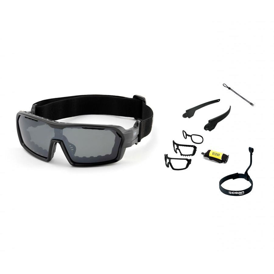  Ocean Chameleon Kiteboarding Water Shades - Matte Black W/Smoke Lense