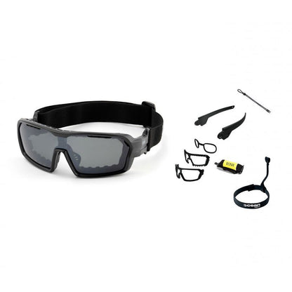  Ocean Chameleon Kiteboarding Water Shades - Matte Black W/Smoke Lense
