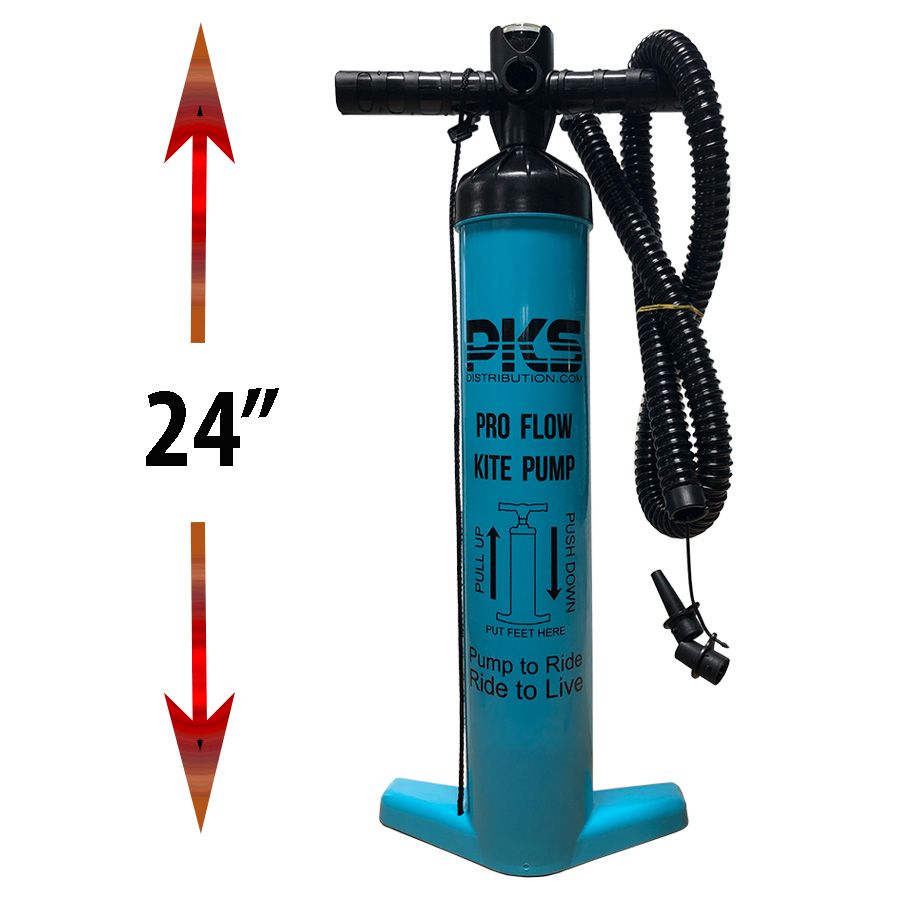  PKS Pro Flow V3 XL Kite Pump With PSI Meter 24"