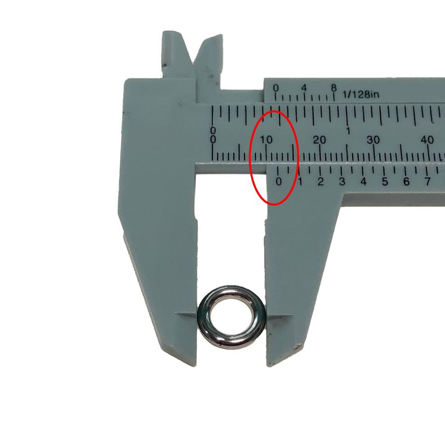  Micro Stainless Steel Ring - 12mm OD X 7mm ID
