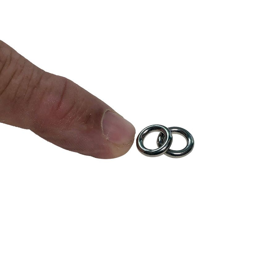  Micro Stainless Steel Ring - 12mm OD X 7mm ID