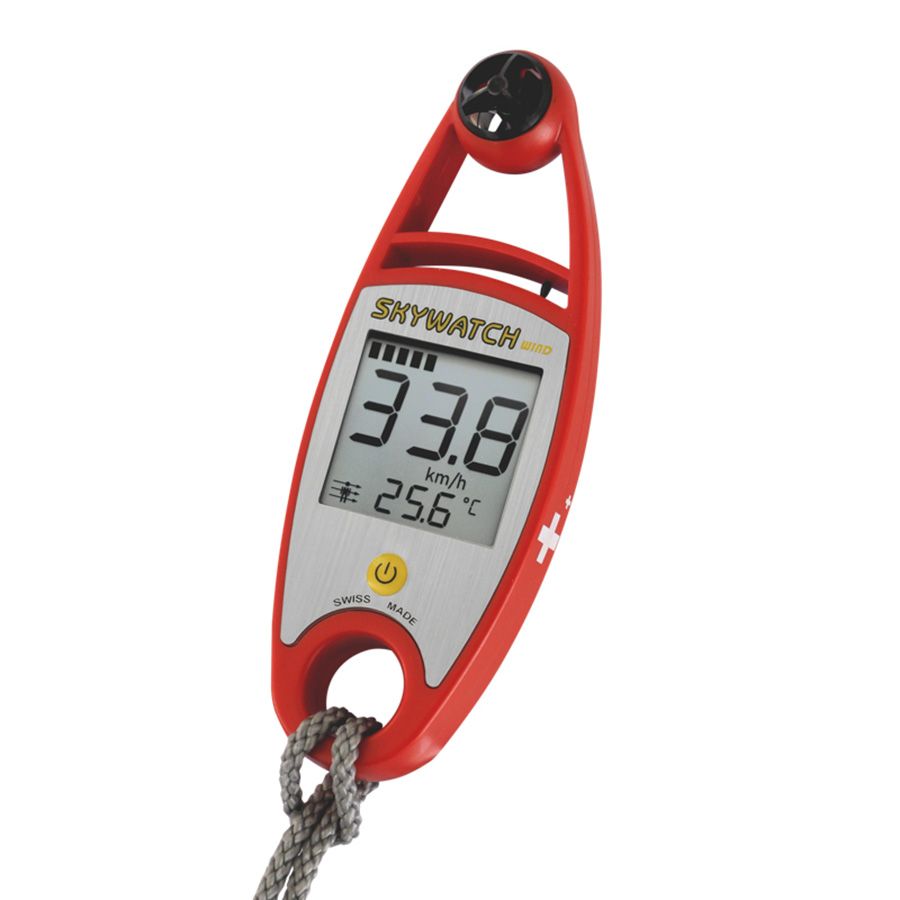  Skywatch Wind - Wind And Temperature Meter - Red