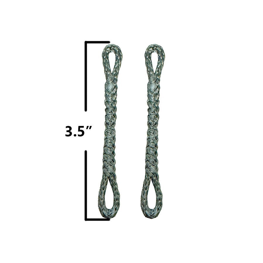  Slingshot Pigtail Loop-loop, 3.5 Inches, (Grey) (set Of 2)