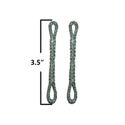  Slingshot Pigtail Loop-loop, 3.5 Inches, (Grey) (set Of 2)